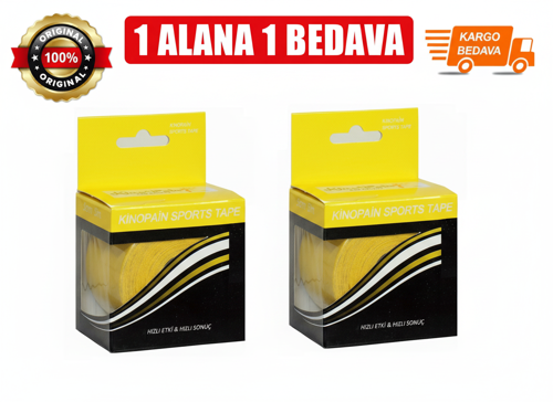 Ağrı Bandı Sarı 5cm.×5m. 1 ALANA 1 BEDAVA