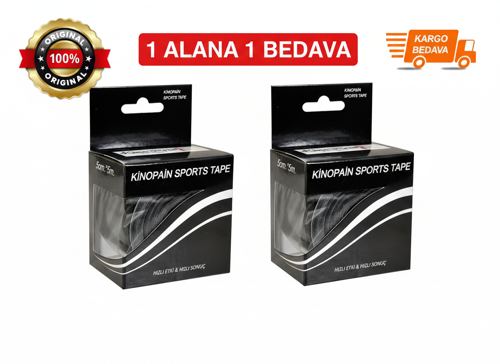 AĞRI BANDI SİYAH 5CM.*5M. 1ALANA 1 BEDAVA