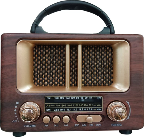 NNS NS-8108BT Taşınabilir Nostaljik Radyo Bluetooth Speaker Usb+Tf card+Aux