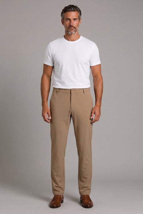 Bej Jogger İpli̇ Spor Pantolon