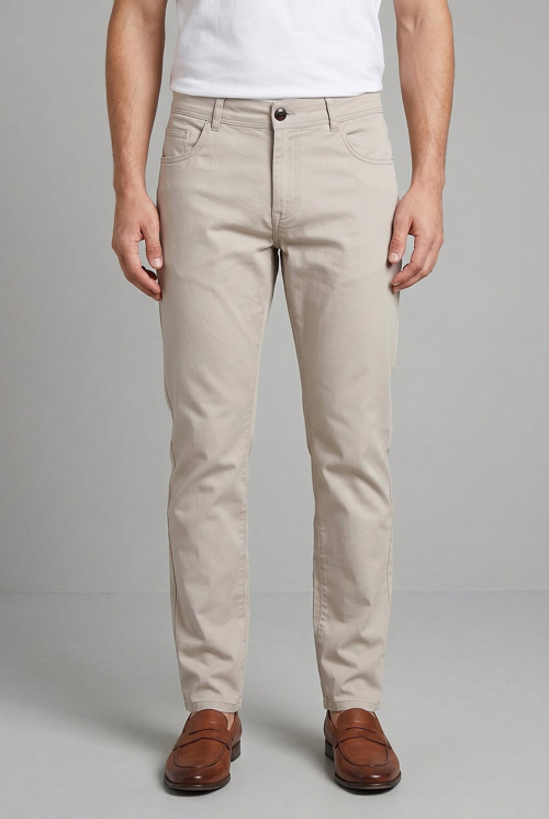 Bej Jogger Spor Pantolon