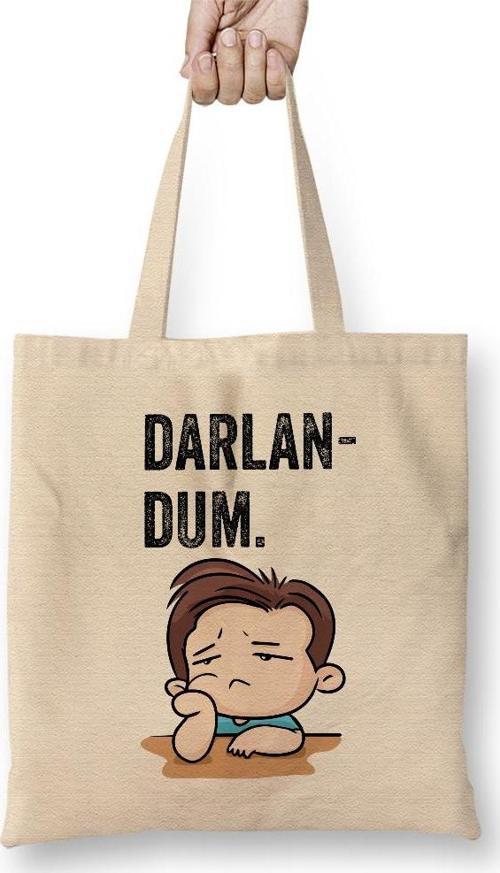 Karadeniz Sözleri Darlandum Darlan Dum Bez Çanta Uzun Saplı