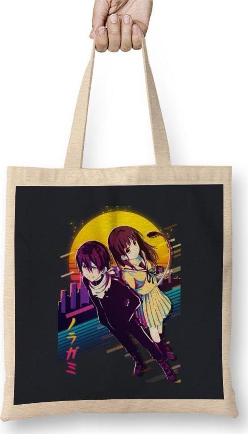 Yato X Hiyori Noragami Yato And Hiyori Bez Çanta Uzun Saplı