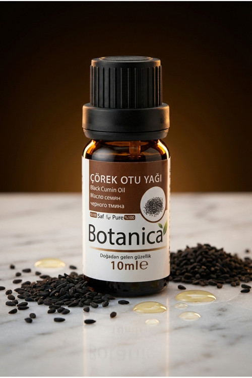 %100 Saf Çörekotu Yağı Soğuk Sıkım Doğal Bitkisel Bakım Damla 10 ml