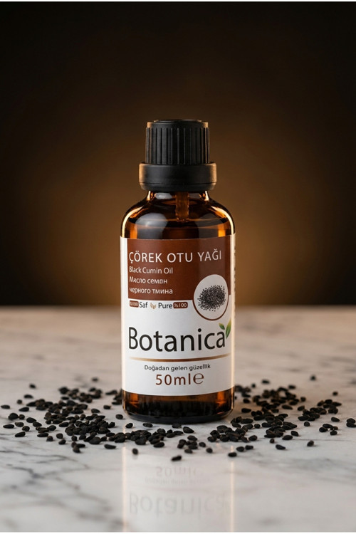 %100 Saf Çörekotu Yağı Soğuk Sıkım Cilt Onarıcı Nemlendirici Doğal Katkısız Bitkisel 50 ml