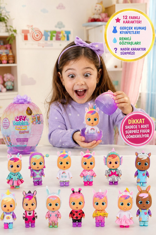 Cry Babies Magic Tears Moda Serisi Sürpriz Bebek Figür Oyuncak Tekli Paket 15x6x5 cm - 1 ADET