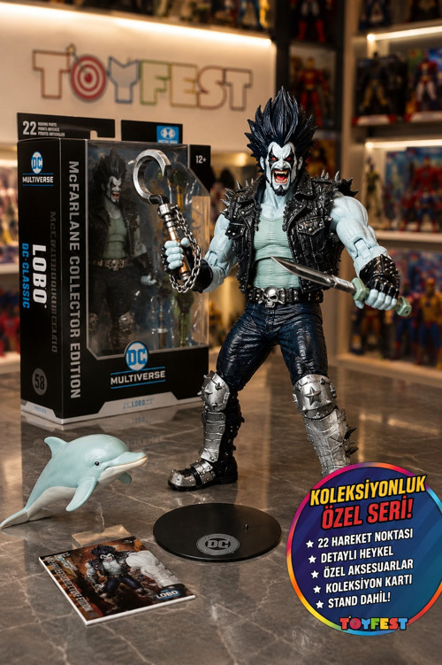 McFarlane DC Multiverse Lobo Collector Edition 7 İnç Koleksiyon Figürü Aksiyon Figür 18 cm