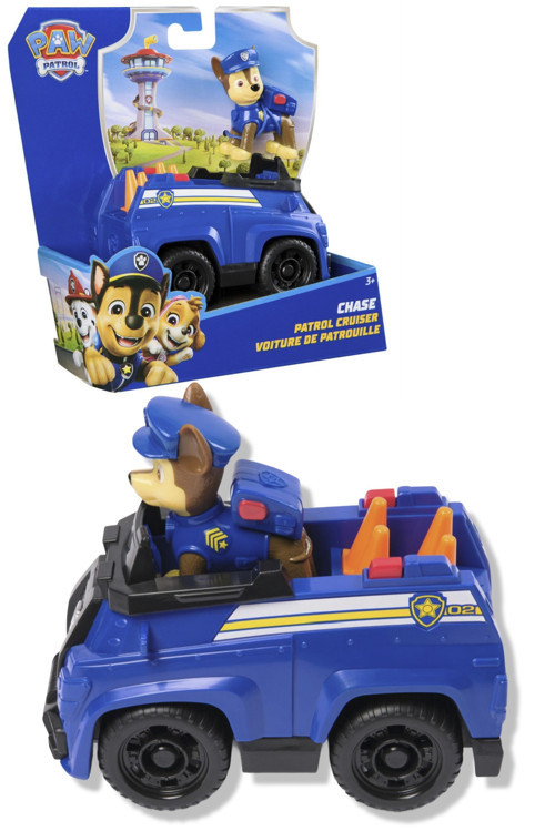 Paw Patrol Görev Aracı ve Kahraman Seti - Chase - 15 cm