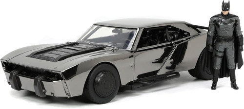Jada 1:24 Batman Figürlü Kaput ve Kapıları Açılabilen Metal Batmobile 2022 Comic Con