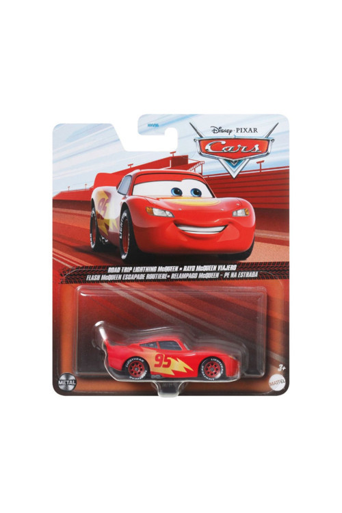 Arabalar Filmi 1/55 Ölçek Tekli Karakter Araçlar HKY34 Road Trip Lightning McQueen
