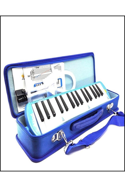 Melodika 32 Tuşlu Özel Çantalı ( Mavi )