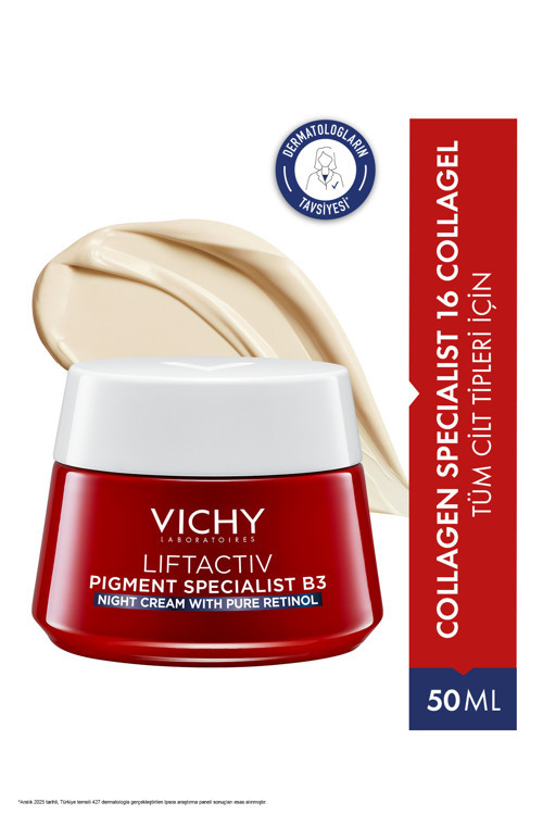 Liftactiv B3 Cilt Tonu Eşitleyici Retinol İçeren Gece Kremi 50 ml