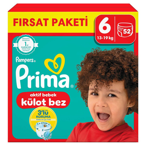 Külot Bebek Bezi 6 Numara 52' 15+ Fırsat Paketi