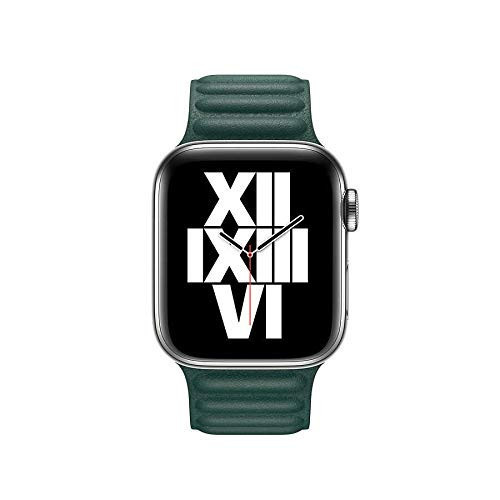  İle Uyumlu Watch 44mm KRD-34 Deri Kordon Koyu Yeşil