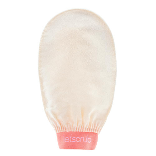 Ekru Duş Kesesi Peeling Eldiveni%100 Floş Ipek Normal Ciltler Için