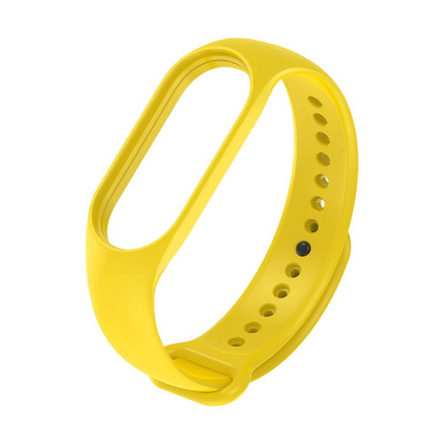 Silikon Kordon, Mi Band 7 ile Uyumlu - Ayarlanabilir, Rahat, Ter Suya Dayanıklı Bileklik (Sarı)