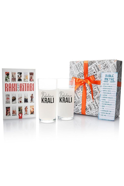 Babaların Kralı Tasarımlı Babalar Günü Hediyesi Rakı Kadehi Seti