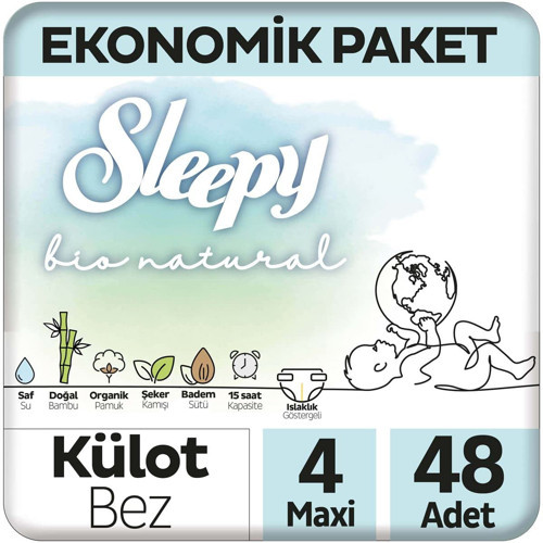 Ekonomik Külot Bez 4 Numara Maxi 48 Adet