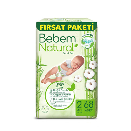Bebek Bezi Mini 2 Beden Fırsat Paketi 68 Adet