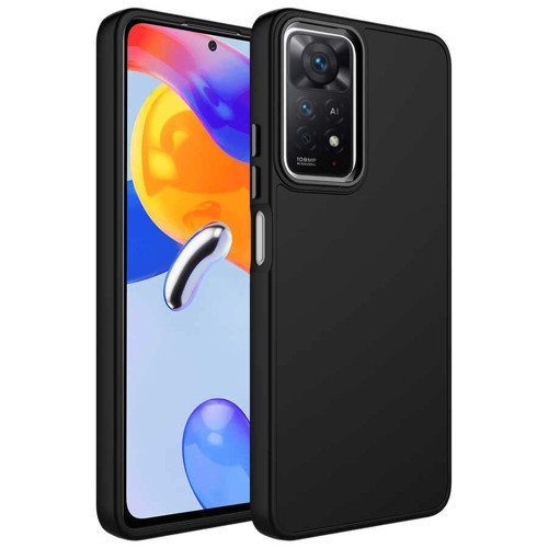 Xiaomi 11 Kılıf Luma Metal Kamera Lens Çerçeveli Kapak Esnek Dayanıklı Darbe Karşıtı Koruyucu (Xiaomi 11 , )