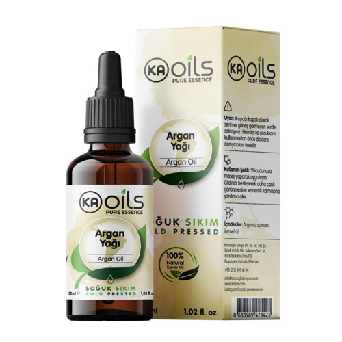 Argan Yağı 30 ml | 100% Argania Spinosa Kernel Oil | Soğuk Sıkım Doğal Taşıyıcı Yağ | Saç Cilt Bakımı İçin Onarıcı Besleyici