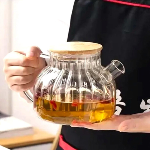 Borosilikat Çaydanlık, 1000 ml, Isıya Dayanıklı, , Şeffaf