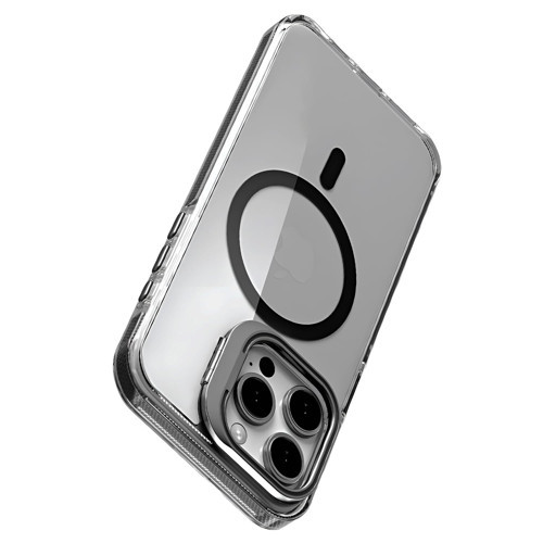 iPhone 13 için Magsafe ile Uyumlu Luxo Serisi Yüksek Kalite Kılıf Ultra Şeffaf Görünüm Sta