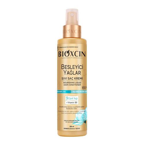 Besleyici Yağlar Sıvı Saç Kremi 200 ml – 9 Yağı, Vitamin B5 BioComplex B11 ile Kuru