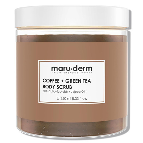 Maru. Yeşil Çay Özlü Vücut Peelingi BHA Jojoba Yağı 250 ml