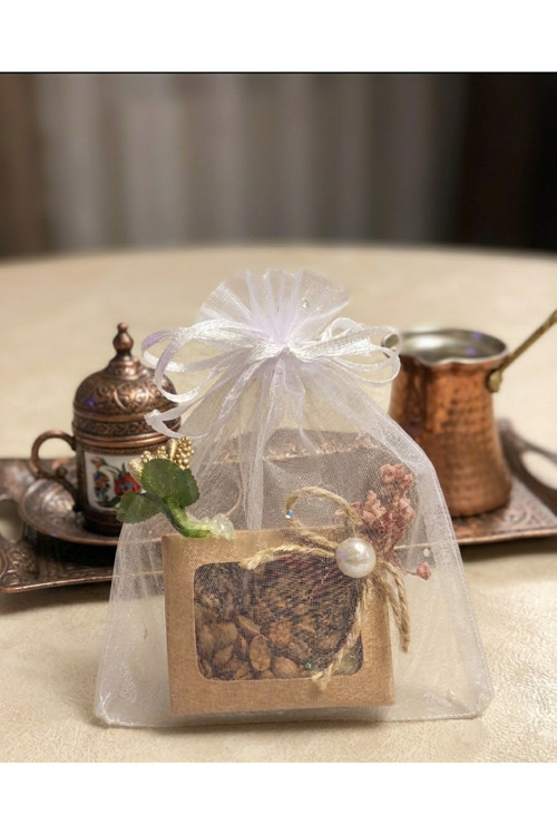 Kuru Kahveli Nikah Hatırası-10 Adet