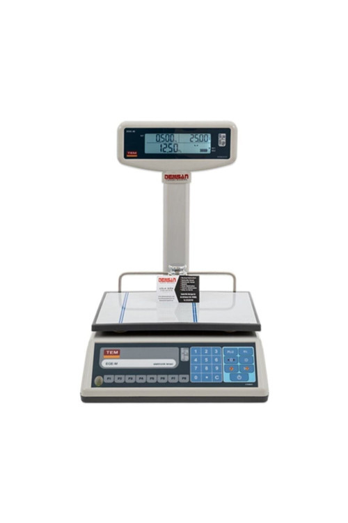 Tem Ege-lcd T Boyunlu Market Terazisi 30 Kg - 5 Gr
