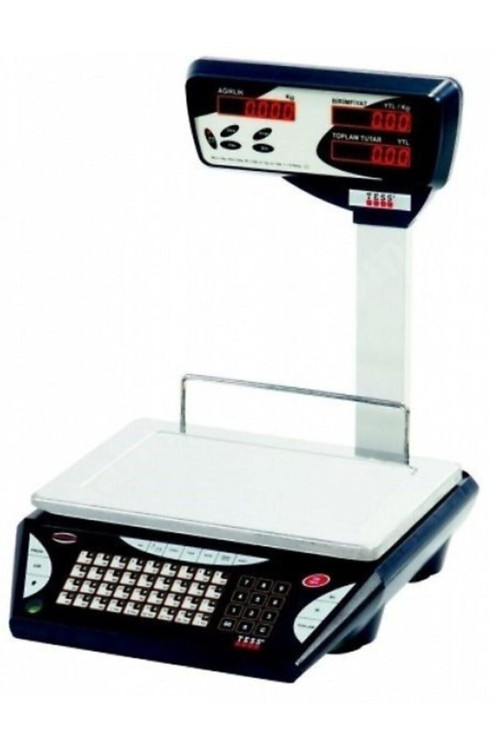 Mehter-30 Kg X 5 / 10 Gr Fiyat Hesaplamalı Boyunlu Terazi