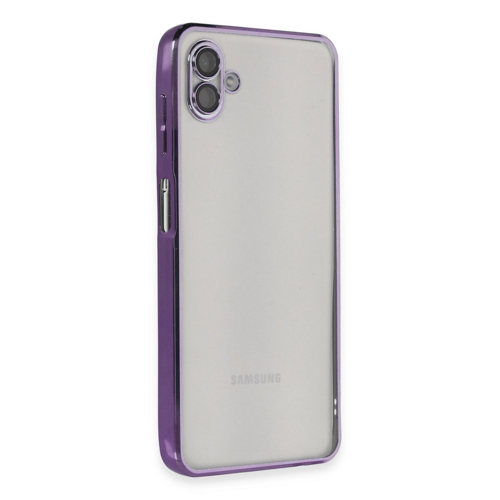 Galaxy A04 Kılıf Lensli Silikon - Mor