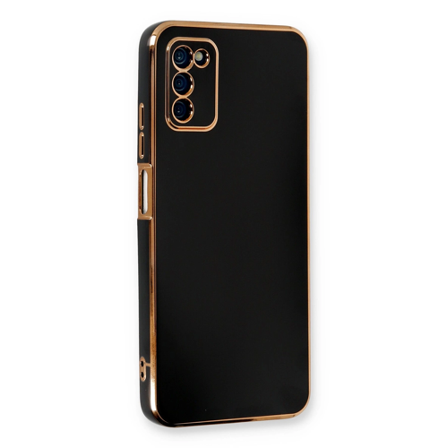 Galaxy A03S Kılıf Volet Silikon - Siyah