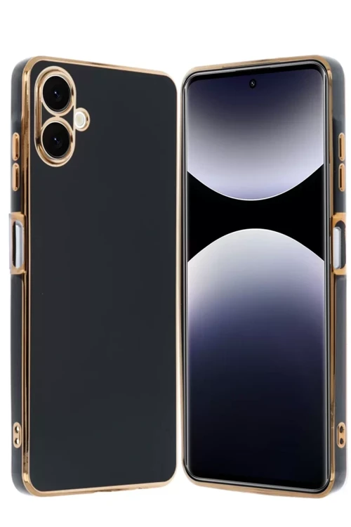 Galaxy A06 Kılıf Volet Silikon - Siyah