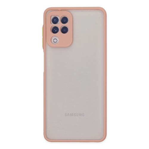 Galaxy A22 Kılıf Montreal Silikon Kapak - Pembe