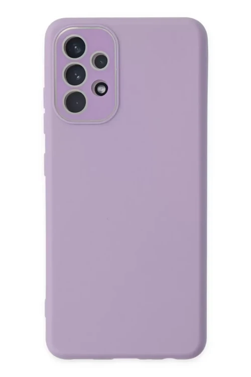 Galaxy A33 5G Kılıf Lansman Glass Kapak - Lila