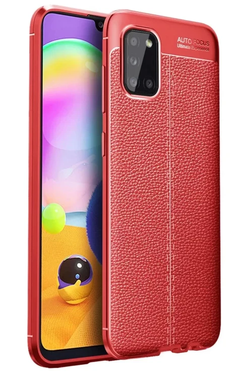 Galaxy A31 Kılıf Auto Focus Kapak - Kırmızı
