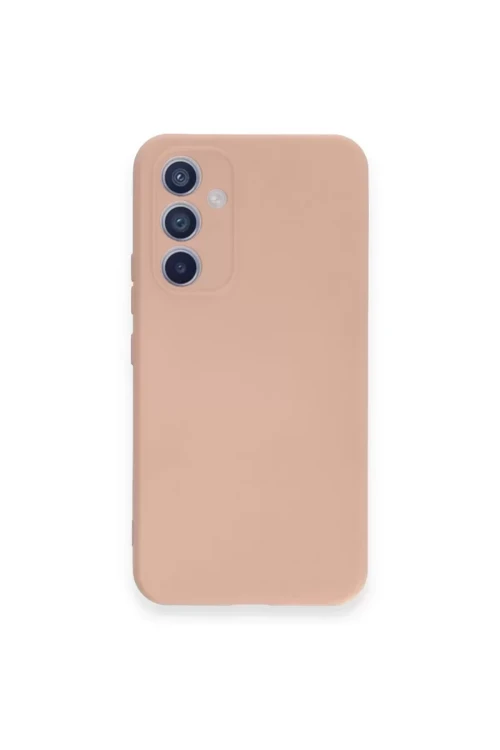 Galaxy A54 5G Kılıf Nano İçi Kadife Silikon - Pudra