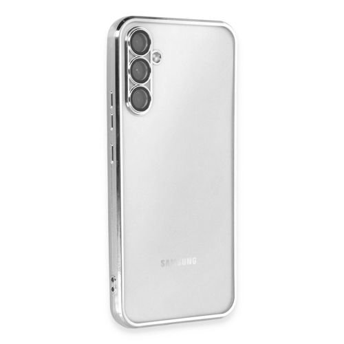 Galaxy A54 5G Kılıf Lensli Silikon - Gümüş