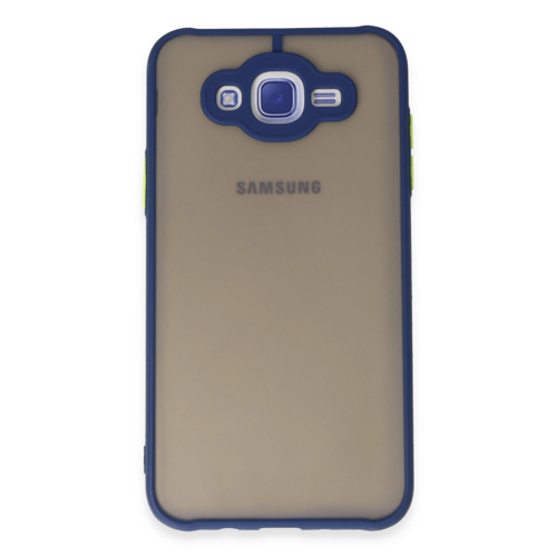 Galaxy J7 Kılıf Montreal Silikon Kapak - Lacivert