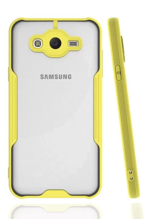 Galaxy J7 Kılıf Platin Silikon - Sarı