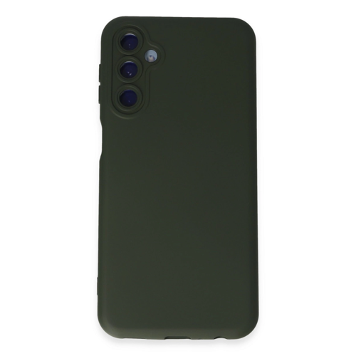 Galaxy M14 5G Kılıf Nano İçi Kadife Silikon - Koyu Yeşil