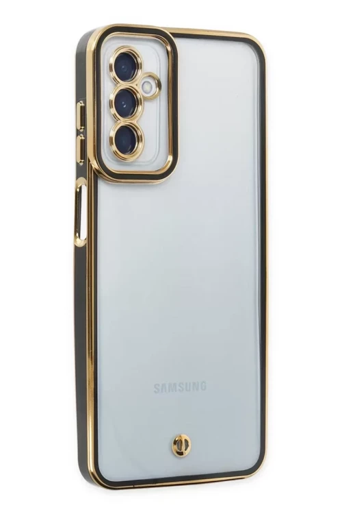 Galaxy M23 Kılıf Liva Lens Silikon - Siyah