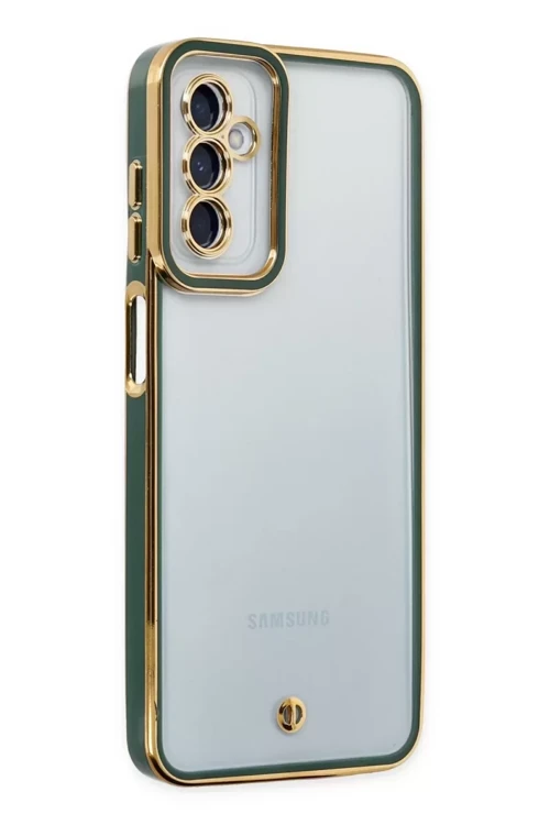 Galaxy M23 Kılıf Liva Lens Silikon - Yeşil