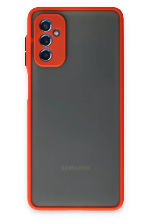 Galaxy M52 5G Kılıf Montreal Silikon Kapak - Kırmızı