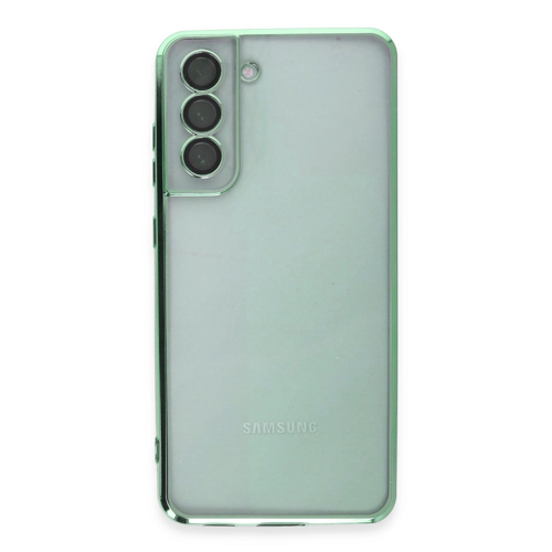 Galaxy S21 Fe Kılıf Lensli Silikon - Yeşil