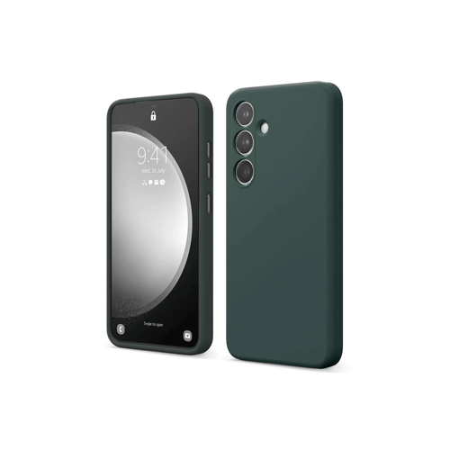 Galaxy S24 Fe Kılıf First Silikon - Koyu Yeşil