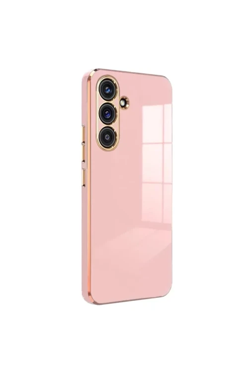 Galaxy S24 Fe Kılıf Volet Silikon - Pembe