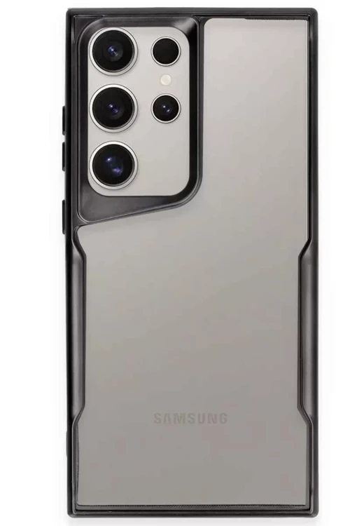 Galaxy S24 Kılıf Boyi Silikon Kapak - Siyah